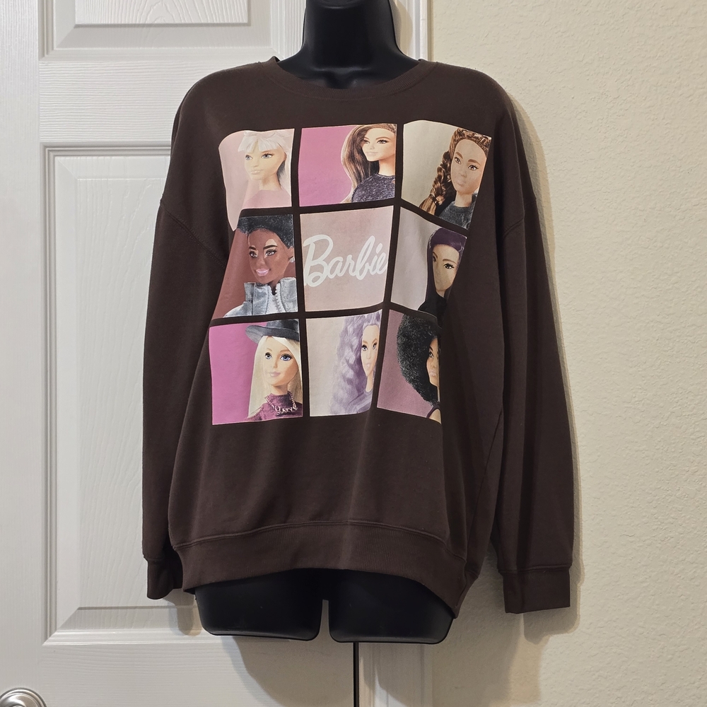 Mattel Barbie Pink Logo Brown Apparel